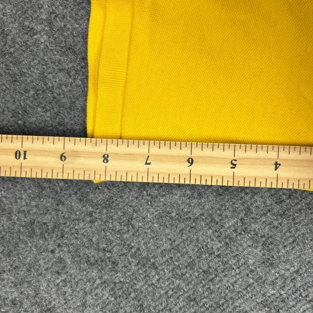 Polo Ralph Lauren Polo Shirt Mens XL Yellow Custom Slim Fit Cotton Pique Pony